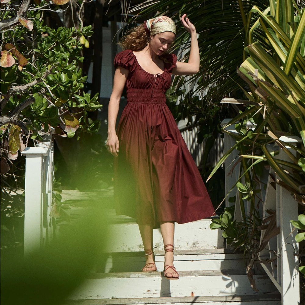 Dôen Quinn Dress in Amberwood nwt